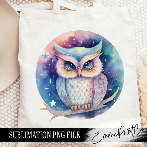 Night Owl Sublimation Design PNG - Tshirt Mugs Tumbler Sublimation - PNG - EmmePrintco