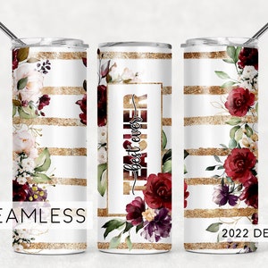 Beste leraar ooit Rode roségouden bloemensublimatiebeker naadloze sublimatieontwerpen downloads - magere beker 20 oz ontwerp - png 2022