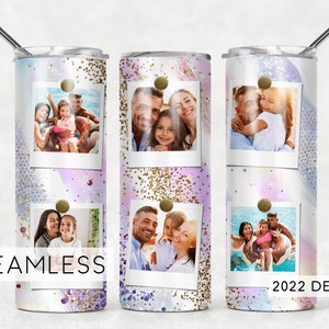 Photo Tumbler Design Seamless for Pictures Purple Pink Milky Way Sublimation Designs Downloads - Skinny 20oz - PNG 2022