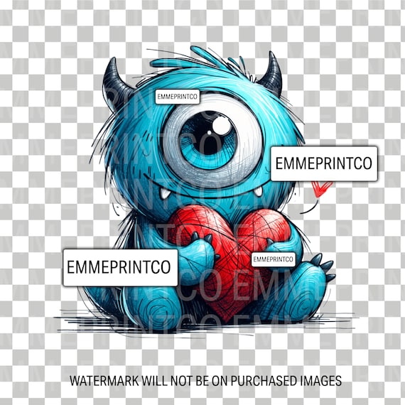 Monster Boys - Valentine's Day - Sublimation Design Download PNG - DTF  Digital File Download - Shirts Mugs Tumblers Emmeprintco - Etsy