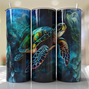 Envoltura de vaso de tortuga marina PNG Diseño de vaso de sublimación Descargas - Delgado 20oz - PNG - 2023
