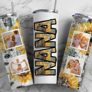 NANA Western Girasoli Foto Tumbler Wrap per Immagini PNG Aggiungi Nome Disegni di Sublimazione Senza Soluzione di Continuità Download - Skinny 20oz - PNG 2022