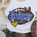 Football Sublimation Coquette Bow Football Design PNG - Rockets Blue ...