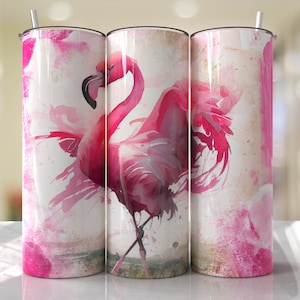 Funny Flamingo Dancing Tumbler Wrap Seamless Designs - Skinny Tumbler 20oz Design - PNG 2023