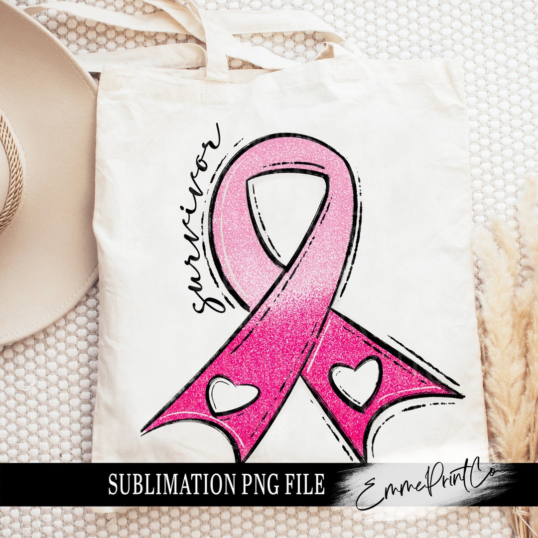 Breast Cancer Sublimation Design PNG Pink Out Survivor - Etsy