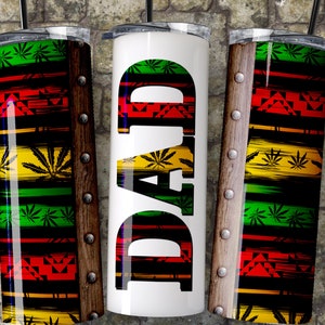 DAD Tumbler Wrap PNG Dia dos Pais Maconha Maconha 420 Designs de Sublimação Sem Costura Downloads - Skinny 20oz - PNG 2022