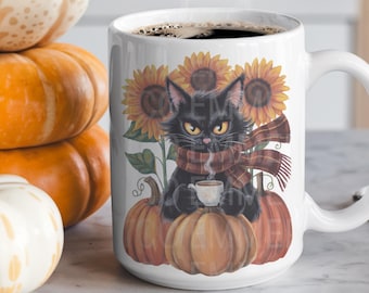 Cute Fall Sublimation Design for T-Shirts Cat - Kids Halloween PNG - Sublimation Design Download PNG - DTF  Download - Shirts  EmmePrintCo