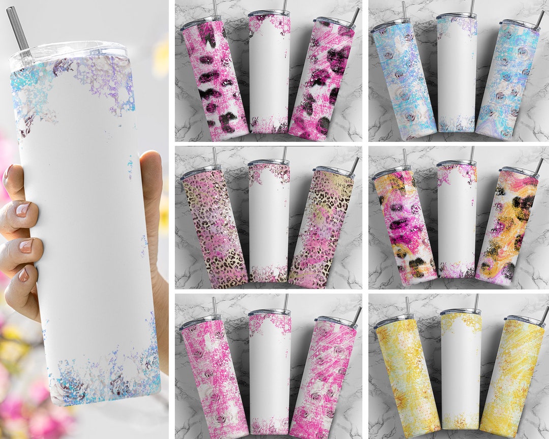 Tumbler Wrap Bundle Bright Floral PNG Seamless Tumbler Drive Designs ...