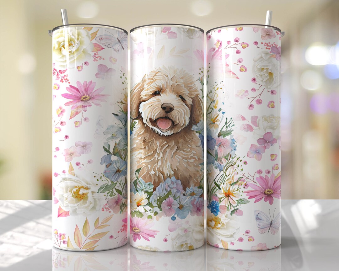 Mini Goldendoodle Dog Mom Tumbler Wrap PNG Tumbler Design Sublimation ...