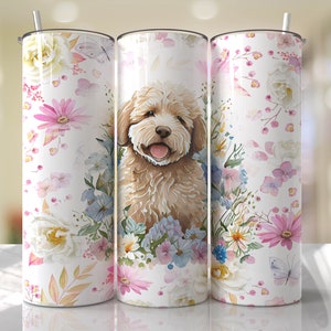 Mini Goldendoodle Hund Mom Tumbler Wrap PNG Tumbler Design Sublimation Designs Downloads - Skinny 20oz - PNG - 2023