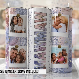 MAWMAW Foto hinzufügen Milkyway Tumbler Wrap Sublimationsbecher Designs Nahtlose Downloads - Skinny Tumbler 20oz Design - PNG
