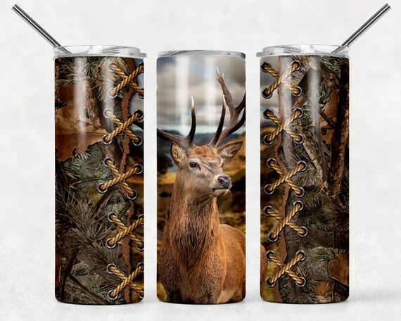 Deer Print Design 40 Oz Tumbler for Men