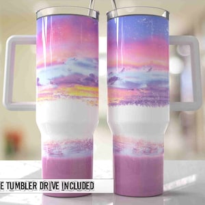 Strand 40 Unzen Quencher Tumbler Wrap - Nahtlose PNG Tumbler Design Sublimation Designs Downloads - PNG