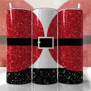 Santa Tumbler Wrap PNG Weihnachten Sublimationsdesigns Downloads - Skinny Tumble 20oz Design - PNG Kommerzielle Nutzung