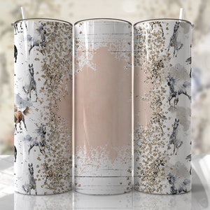 Horses Seamless Tumbler Design Cheetah Print Sublimation Designs Downloads - Skinny 20oz - PNG 2022