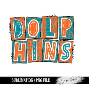 Delfine Schulgeist Pride Sublimationsentwurf PNG - Türkis Orange Team PNG Tshirt Tassen Becher Sublimation - PNG - EmmePrintco