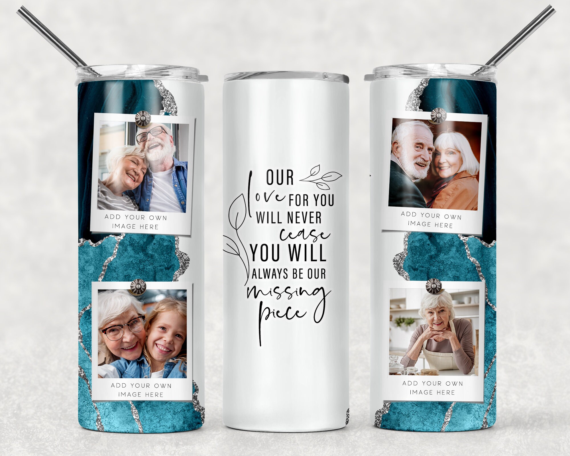 Memorial Photo Tumbler Template Picture Frames Sublimation - Etsy