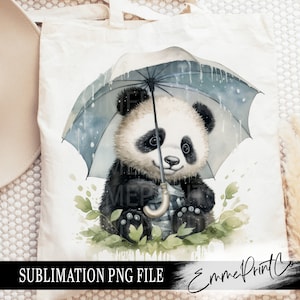 Design de sublimação de panda bebê PNG - Camiseta de esqueleto, canecas, copo, sublimação - PNG - EmmePrintco