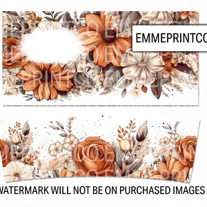 40oz Quencher Tumbler Wrap - Boho Floral Add a Name Seamless PNG ...