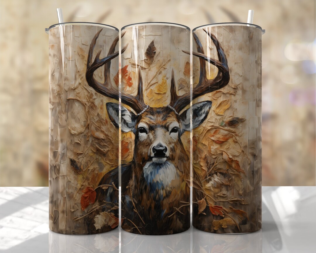 Deer Tumbler Wrap PNG Seamless Sublimation Designs Downloads - Hunting ...