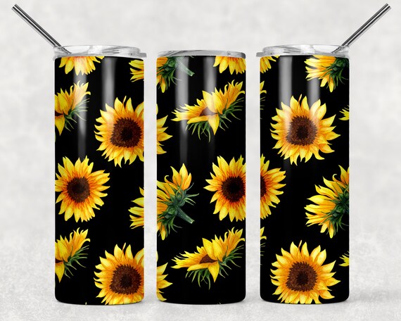 Download Sunflower Sublimation Designs Downloads Skinny Tumbler 20oz Etsy