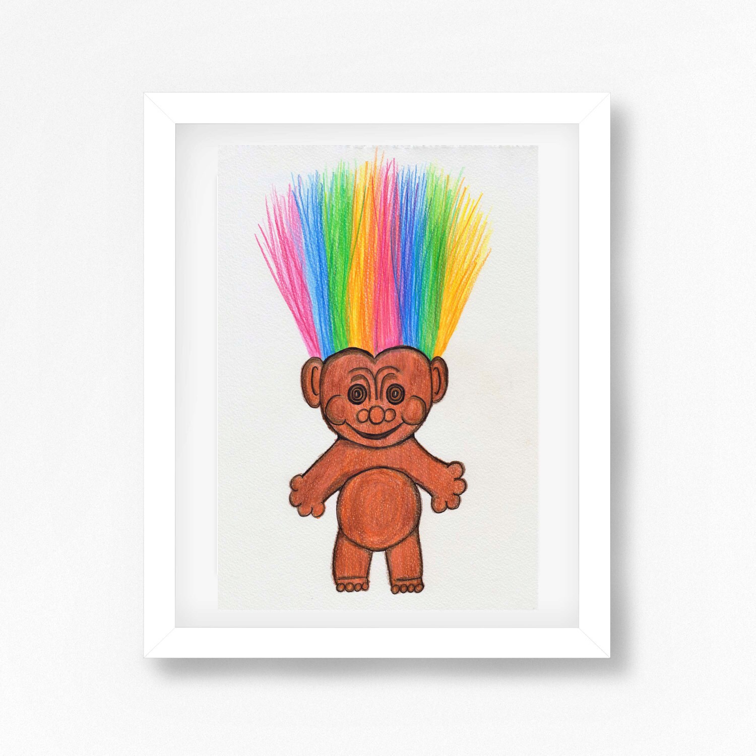 rainbow troll doll