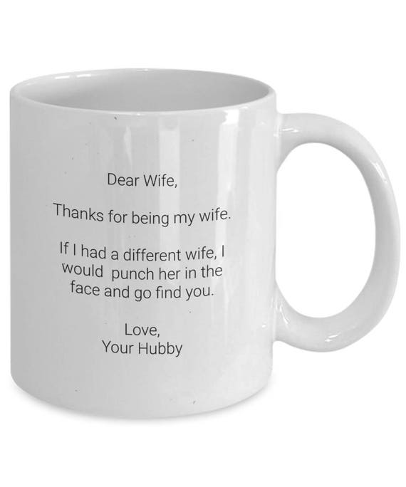 dear wife mug
