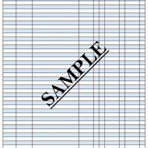 Printable full page check register