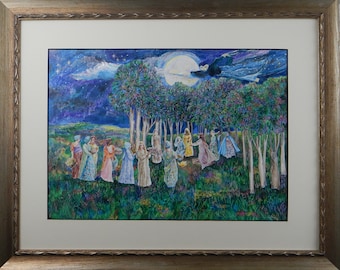 Beautiful women of diverse ethnicities join for The Procession to the Grove