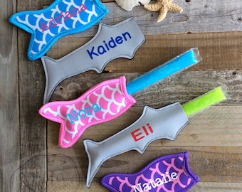 Popsicle Holder, Mermaid Popsicle Holder, Shark Popsicle Holder, Neoprene Popsicle Holder, Popsicle Sleeve