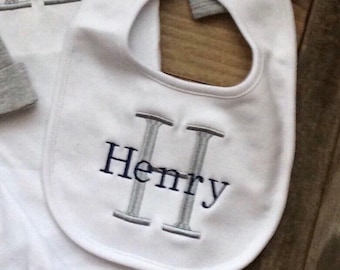 Personalized Baby Bib - Baby Bib- Monogrammed Baby Bib