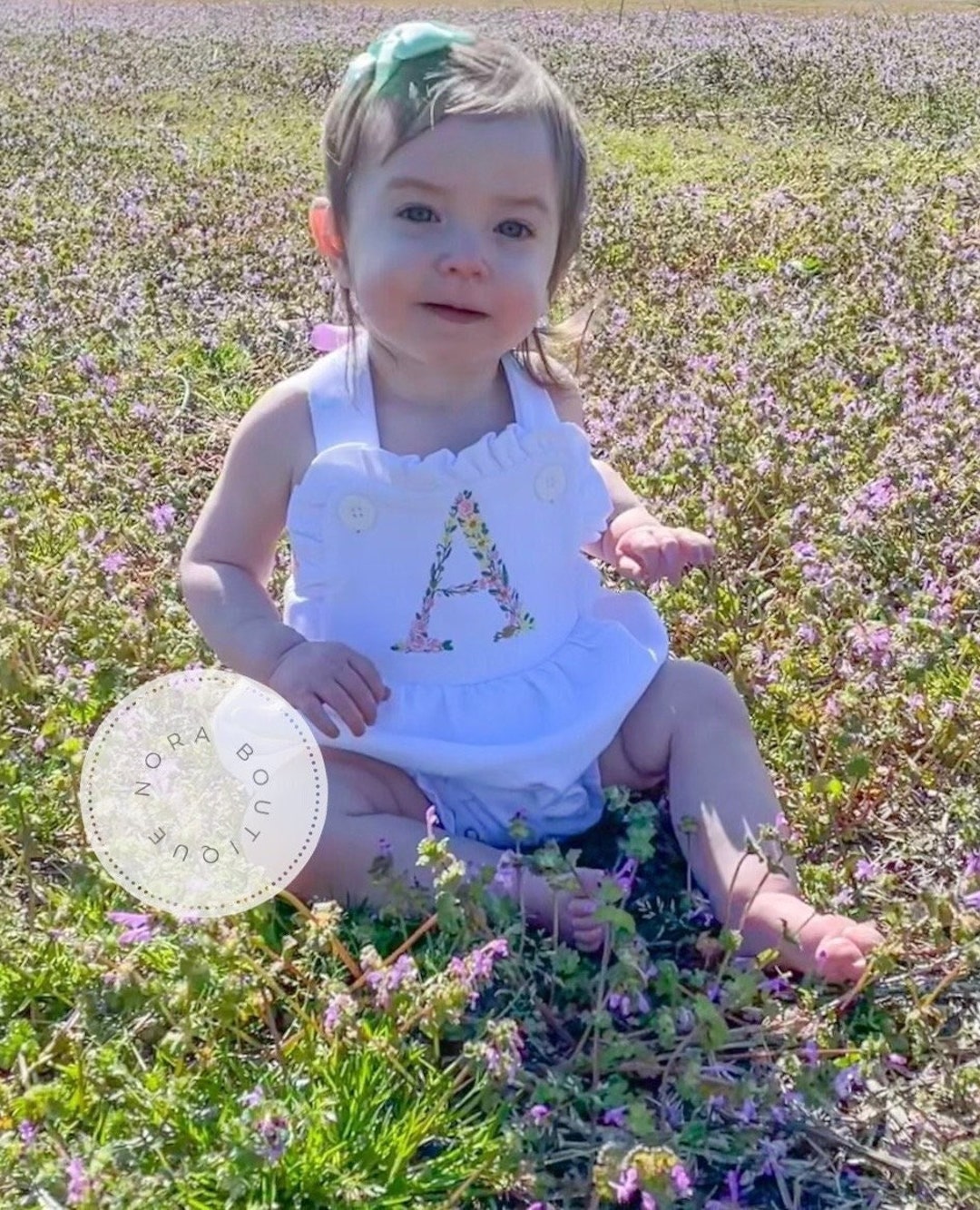 Baby Girl Spring Bunnies Emma Bubble