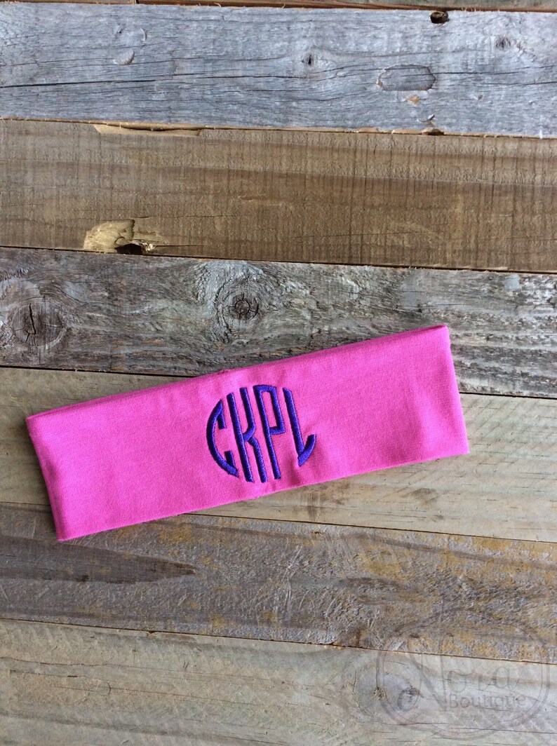 Monogram Headband Personalized Headband Teen Girls Etsy