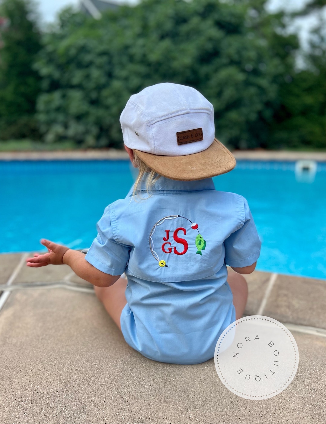 Custom Personalized Fishing Shirt, Fishing Summer Romper, Fishing