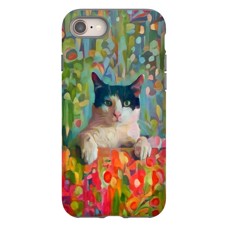 Custom Art Pet Portrait Abstract Floral Style Phone Cases Painting From Photo Custom Painting Digital Painting Custom Pet Portrait