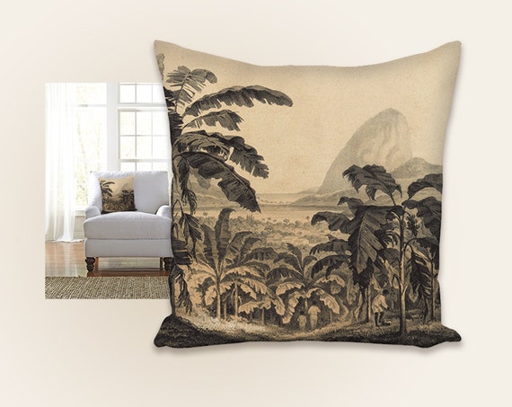 Vintage Jungle Throw Pillow Decorative Buy Jungle Leaves Throw Pillow by