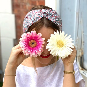 Gift idea for her | Headband | Trendy hairstyle accessory | Springbreak | Print fabric | Ethical fashion | Bohemian | Made in Paris/France