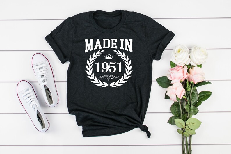 70th Birthday Shirt V263 Birthday Gift for him and her 70th Birthday Present Made In 1951 Unisex T-Shirt