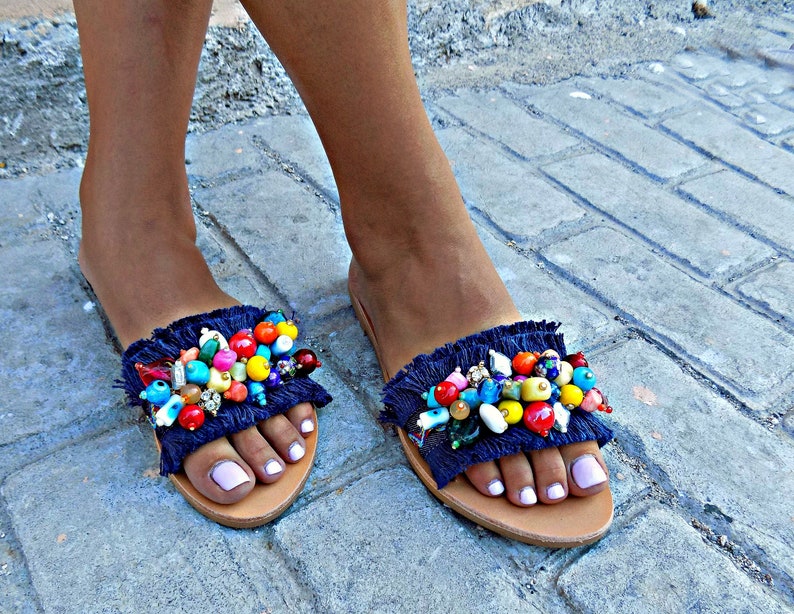 Greek Leather Sandals Luxurious Sandal Handmade Sandals Boho | Etsy