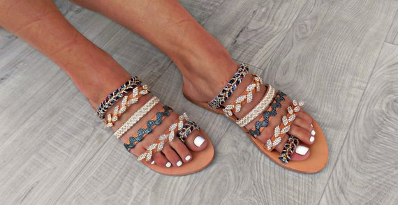 Sandali in pelle fatti a mano Sandali donna Boho Sandals | Etsy Sandali fatti a mano Sandali Boho Sandali in pelle greca | Etsy