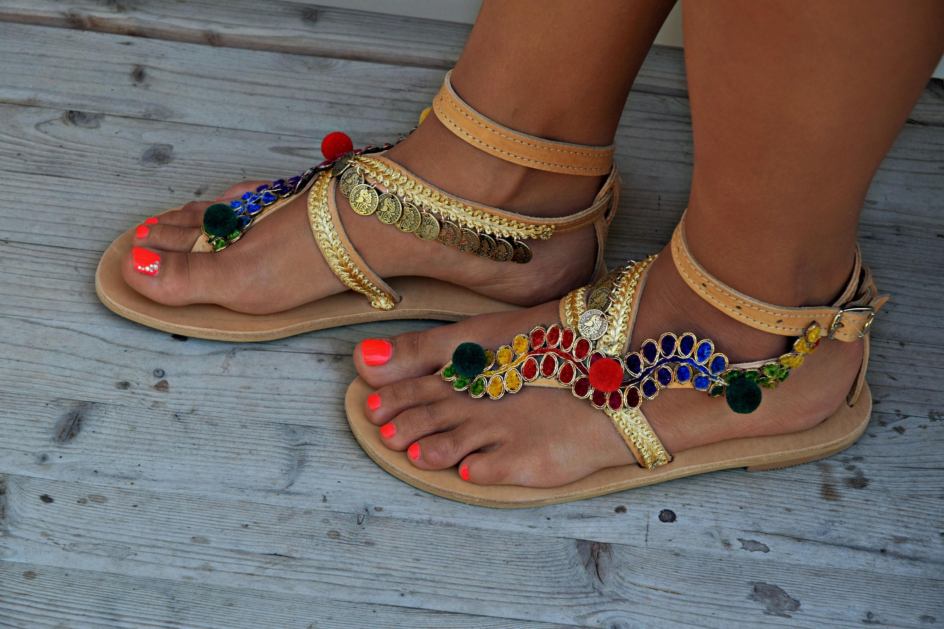hand made female sandals