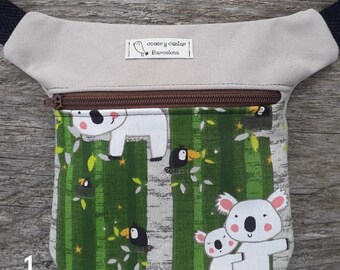 Upgecycelte Kinder-Bauchtasche, Winter-Bauchtasche, Kindertasche, Umhängetasche, Hüfttasche, Hüftbeutel für Kinder