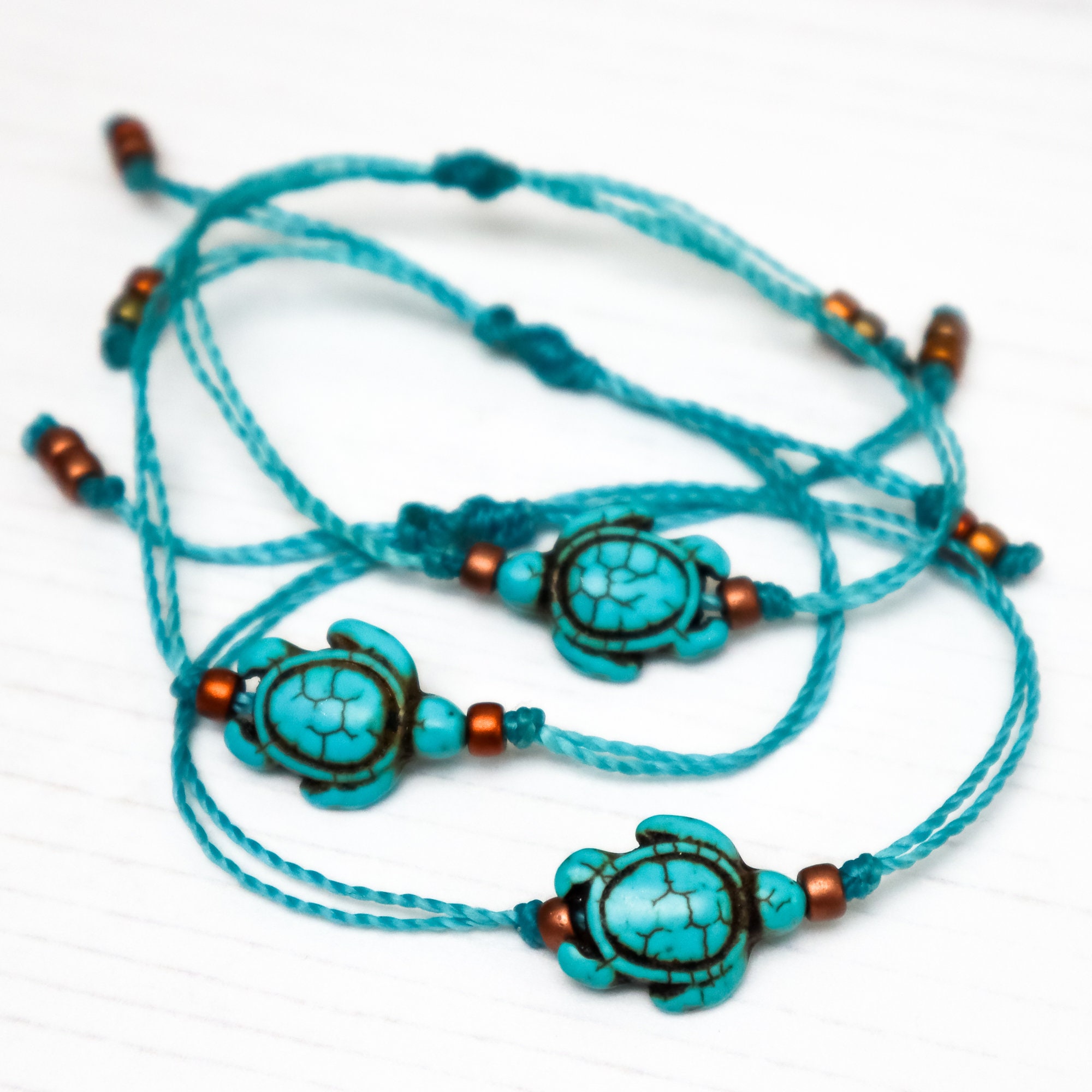 Sea Turtle Bracelet Turtle Charm Sea Lover Gift Ocean Lover Tropical