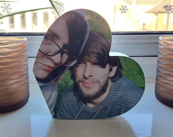 Photo Heart Gift: Personalized Anniversary Keepsake (15cms)
