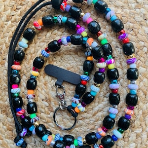 Crossbody Beaded Boho Bohemian Boho Chic Hippie Phone Strap Lanyard Jewelry Accessory