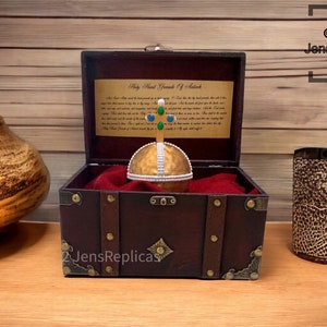 Holy Hand Grenade Deluxe Special Edition with Royal Red Lining, Gift for Adult Son, Gift for Husband, Handmade Birthday Gift image 1