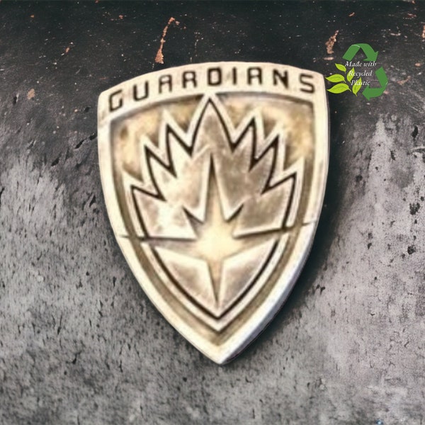 Guardians of The Galaxy 4” Badge Weathered #GOTG Marvel Present with Pins Groot