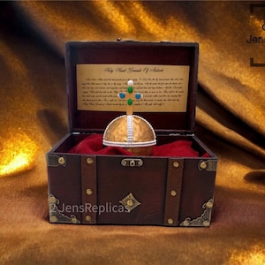 Holy Hand Grenade Deluxe Special Edition with Royal Red Lining, Gift for Adult Son, Gift for Husband, Handmade Birthday Gift image 2