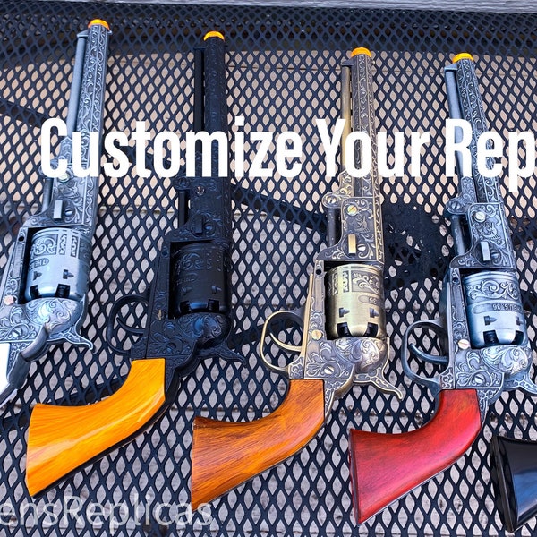 RDR2 Custom Pistol Revolver Prop Replica Cosplay, Birthday Gamer Gift for Him, TWD John Dories Gun, RDR, Supernatural, Geeky Gift Ideas