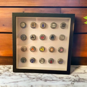 Framed Runes, Essence Runes, Old School Gift for Him or Her, Gamer Room, Birthday Gift, Easter for Him, Gamer Geeky Gift, Decor